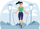 پیش‌نمایش فایل girl-skipping-rope-8884221 از پک ورزش و ورزش