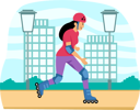پیش‌نمایش فایل skating-girl-8884031 از پک ورزش و ورزش