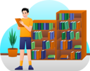پیش‌نمایش فایل school-boy-in-library-9071725 از پک بازگشت به مدرسه