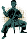 پیش‌نمایش فایل karate-fighting-club-9440661 از پک وینتیج رترو