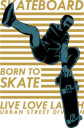 پیش‌نمایش فایل skateboard-9442292 از پک وینتیج رترو