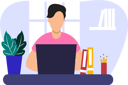 پیش‌نمایش فایل boy-attending-online-class-6987325 از پک یادگیری الکترونیکی