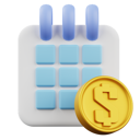 پیش‌نمایش فایل coin-calendar-11875191 از پک تاریخ و تقویم