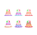 پیش‌نمایش فایل 2nd-birthday-cake-10482861 از پک تولدت مبارک
