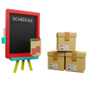 پیش‌نمایش فایل delivery-schedule-7467442 از پک حمل و نقل - بار - تحویل - مرسوله