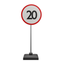 پیش‌نمایش فایل 20-speed-limit-7831157 از پک علامت راهنمایی و رانندگی