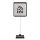 پیش‌نمایش فایل do-not-pass-sign-board-7831153 از پک علامت راهنمایی و رانندگی