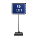 پیش‌نمایش فایل no-exit-sign-7831151 از پک علامت راهنمایی و رانندگی