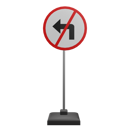 پیش‌نمایش فایل no-left-turn-sign-7831139 از پک علامت راهنمایی و رانندگی