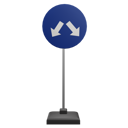 پیش‌نمایش فایل passing-left-and-right-mandatory-7831128 از پک علامت راهنمایی و رانندگی