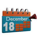 پیش‌نمایش فایل 18-december-9058398 از پک تاریخ در تقویم دسامبر