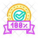 پیش‌نمایش فایل 100-percentage-guarantee-4795885 از پک فرایند انطباق و کنترل کیفیت