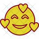 پیش‌نمایش فایل smiling-face-with-hearts-6233260 از پک شکلک‌ها