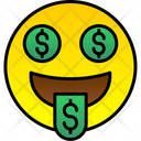 پیش‌نمایش فایل dollar-face-emoji-6232534 از پک شکلک‌ها