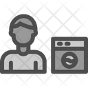 پیش‌نمایش فایل man-doing-laundry-6229314 از پک خانه‌داری