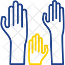 پیش‌نمایش فایل hands-up-9340867 از پک کمک‌های مالی