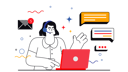 پیش‌نمایش فایل customer-support-2839274 از پک بلانجا - تجارت الکترونیک