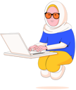 پیش‌نمایش فایل woman-wearing-hijab-working-on-laptop-8379174 از پک فعالیت کسب‌وکار