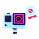 پیش‌نمایش فایل action-camera-discount-7524784 از پک تجارت الکترونیک