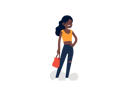 پیش‌نمایش فایل black-lady-with-hand-bag-2754190 از پک زن جوان