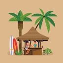 پیش‌نمایش فایل male-bartender-serving-drink-to-lady-2762449 از پک ساحل