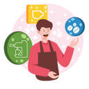 پیش‌نمایش فایل barista-profession-9430463 از پک حرفه کاری
