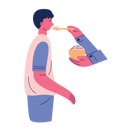 پیش‌نمایش فایل sick-children-fed-porridge-9328751 از پک انواع بیماری