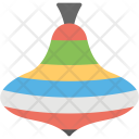 پیش‌نمایش فایل a-colorful-spinning-top-flat-icon-design از پک بچه و کودک