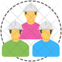 پیش‌نمایش فایل construction-team از پک مجموعه آیکن تخت مدیریت پروژه – شماره ۲