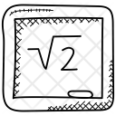 پیش‌نمایش فایل square-root-of-two از پک Mathematics Doodle Icons 
