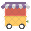پیش‌نمایش فایل cart-kiosk از پک مجموعه آیکن تخت حمل‌ونقل – شماره ۱