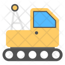 پیش‌نمایش فایل concrete-bulldozer از پک مجموعه آیکن تخت حمل‌ونقل – شماره ۱