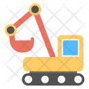 پیش‌نمایش فایل excavator-66 از پک مجموعه آیکن تخت حمل‌ونقل – شماره ۱