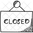 پیش‌نمایش فایل closed-sign-board از پک مجموعه آیکن دودل کسب‌وکار – شماره ۳