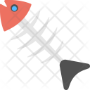 پیش‌نمایش فایل fishbone-7 از پک مجموعه آیکن تخت غذا – شماره ۲