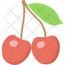 پیش‌نمایش فایل cherry-267 از پک مجموعه آیکن تخت غذا – شماره ۱
