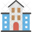 پیش‌نمایش فایل community-hall از پک مجموعه آیکن تخت ساختمان‌ها