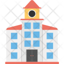 پیش‌نمایش فایل educational-building از پک مجموعه آیکن تخت ساختمان‌ها