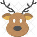پیش‌نمایش فایل reindeer-head از پک مجموعه آیکن تخت کریسمس – شماره ۱