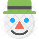 پیش‌نمایش فایل snowman-face-3 از پک مجموعه آیکن تخت کریسمس – شماره ۱