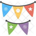 پیش‌نمایش فایل bunting-flags-6 از پک مجموعه آیکن تخت کریسمس – شماره ۲