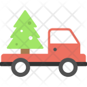 پیش‌نمایش فایل christmas-truck از پک مجموعه آیکن تخت کریسمس – شماره ۲