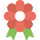 پیش‌نمایش فایل flower-badge از پک مجموعه آیکن تخت کریسمس – شماره ۲