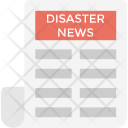 پیش‌نمایش فایل disaster-news از پک مجموعه آیکن تخت فاجعه و شرایط آب‌وهوا