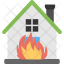 پیش‌نمایش فایل house-on-fire از پک مجموعه آیکن تخت فاجعه و شرایط آب‌وهوا