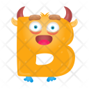 پیش‌نمایش فایل letter-b-monster از پک حروف الفبا بامزه و هیولاها اعداد