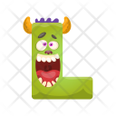 پیش‌نمایش فایل letter-l-monster از پک حروف الفبا بامزه و هیولاها اعداد