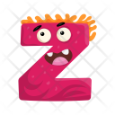 پیش‌نمایش فایل letter-z-monster از پک حروف الفبا بامزه و هیولاها اعداد