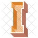 پیش‌نمایش فایل alphabet-letter-i از پک حروف الفبا سه‌بعدی و اعداد