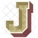 پیش‌نمایش فایل alphabet-letter-j از پک حروف الفبا سه‌بعدی و اعداد